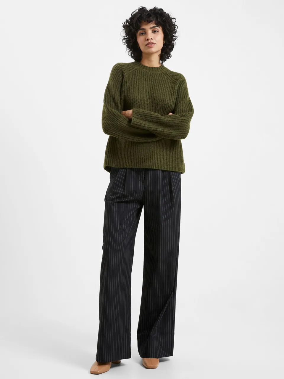 French Connection Jika Jumper - Olive Night - Female