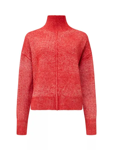 French Connection Kessy Plain Jumper - Warm Red - Female