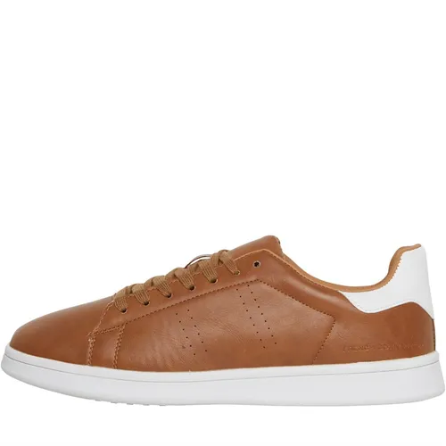 French Connection Mens Casual Trainers Brown/White