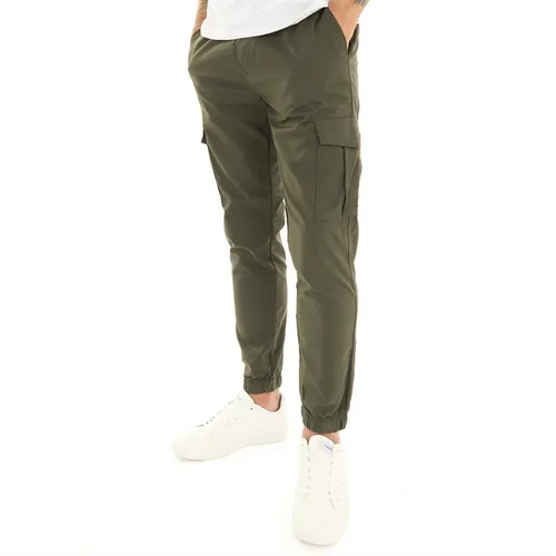 French Connection Mens Combat Tech Cargo Trousers Khaki