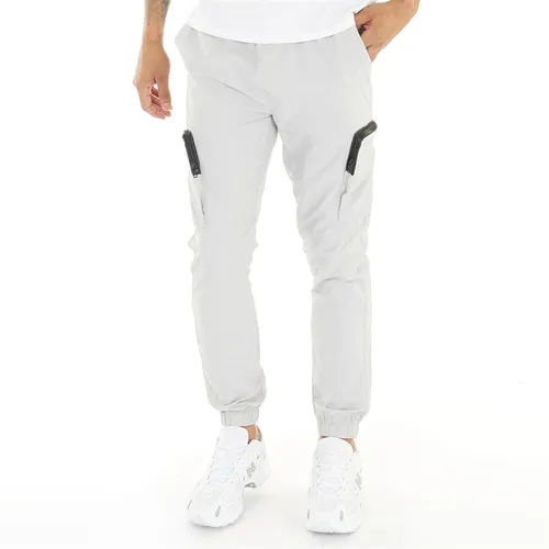 French Connection Mens Combat Tech Trousers Light Grey