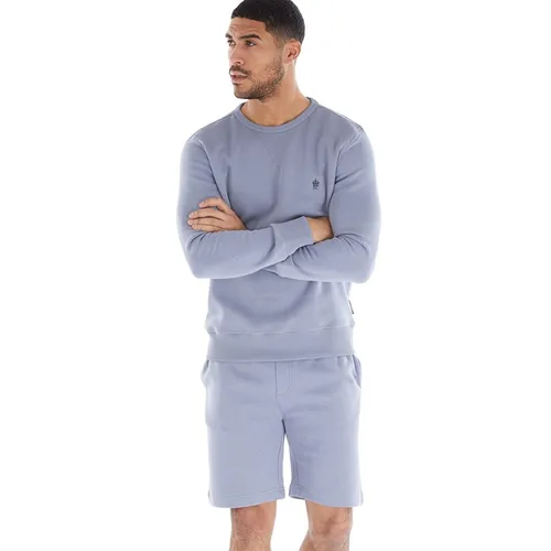 French Connection Mens FC Crew And Short Co-Ord Light Blue/Marine