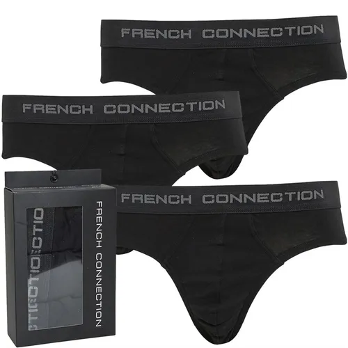 French Connection Mens FC Three Pack Briefs Black