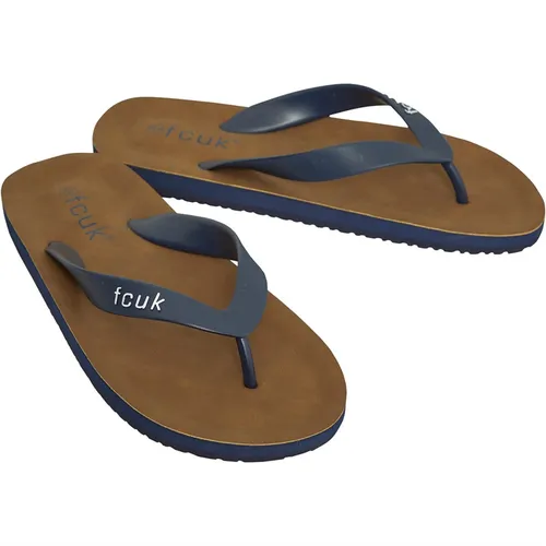 French Connection Mens FCUK Flip Flops Marine
