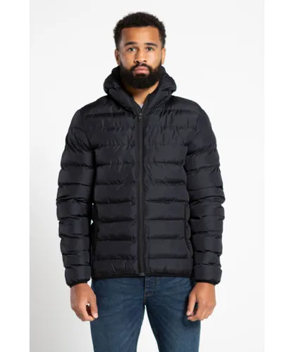 French Connection Mens Hooded Puffer Jacket - Navy