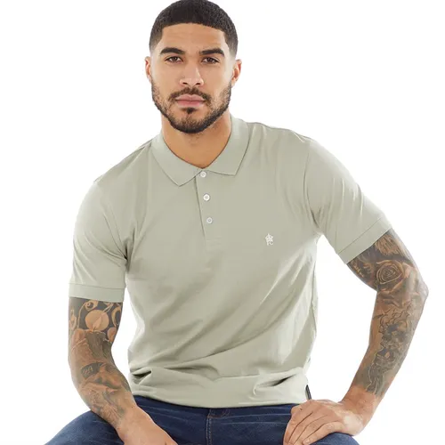 French Connection Mens Jersey Polo New Sage/White