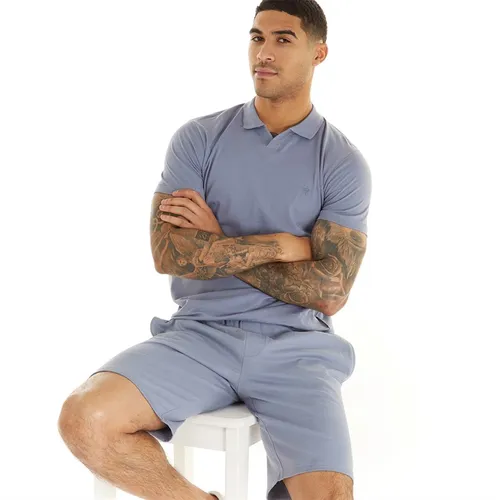 French Connection Mens Jersey Trophy Co-Ord Light Blue
