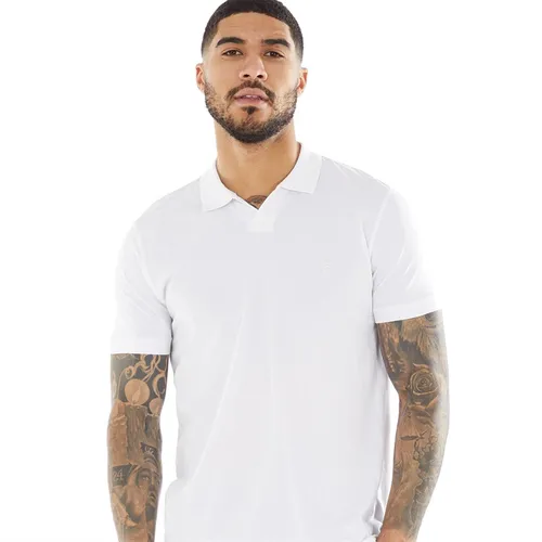 French Connection Mens Jersey Trophy Polo White