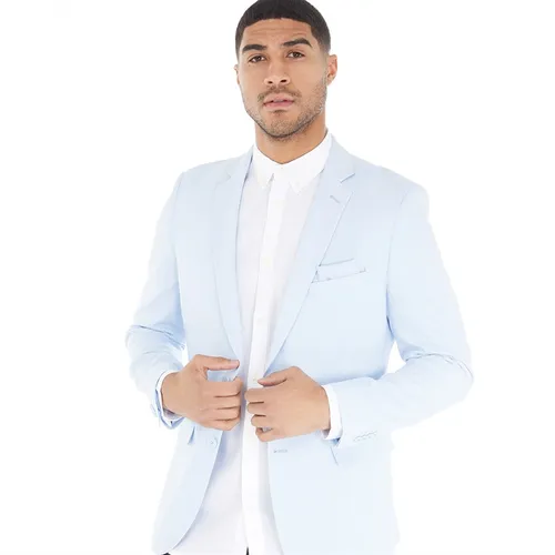 French Connection Mens Linen Blazer Sky