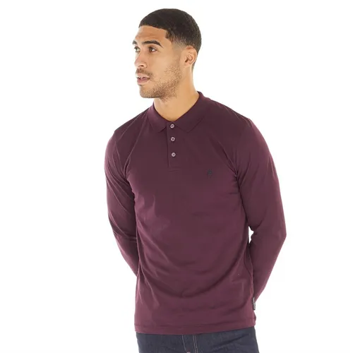 French Connection Mens Long Sleeve Polo Chateaux/Marine