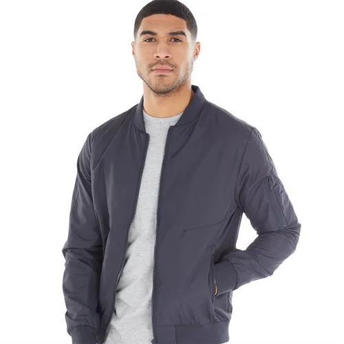 French Connection Mens MA1 Tech Bomber Jacket Marine