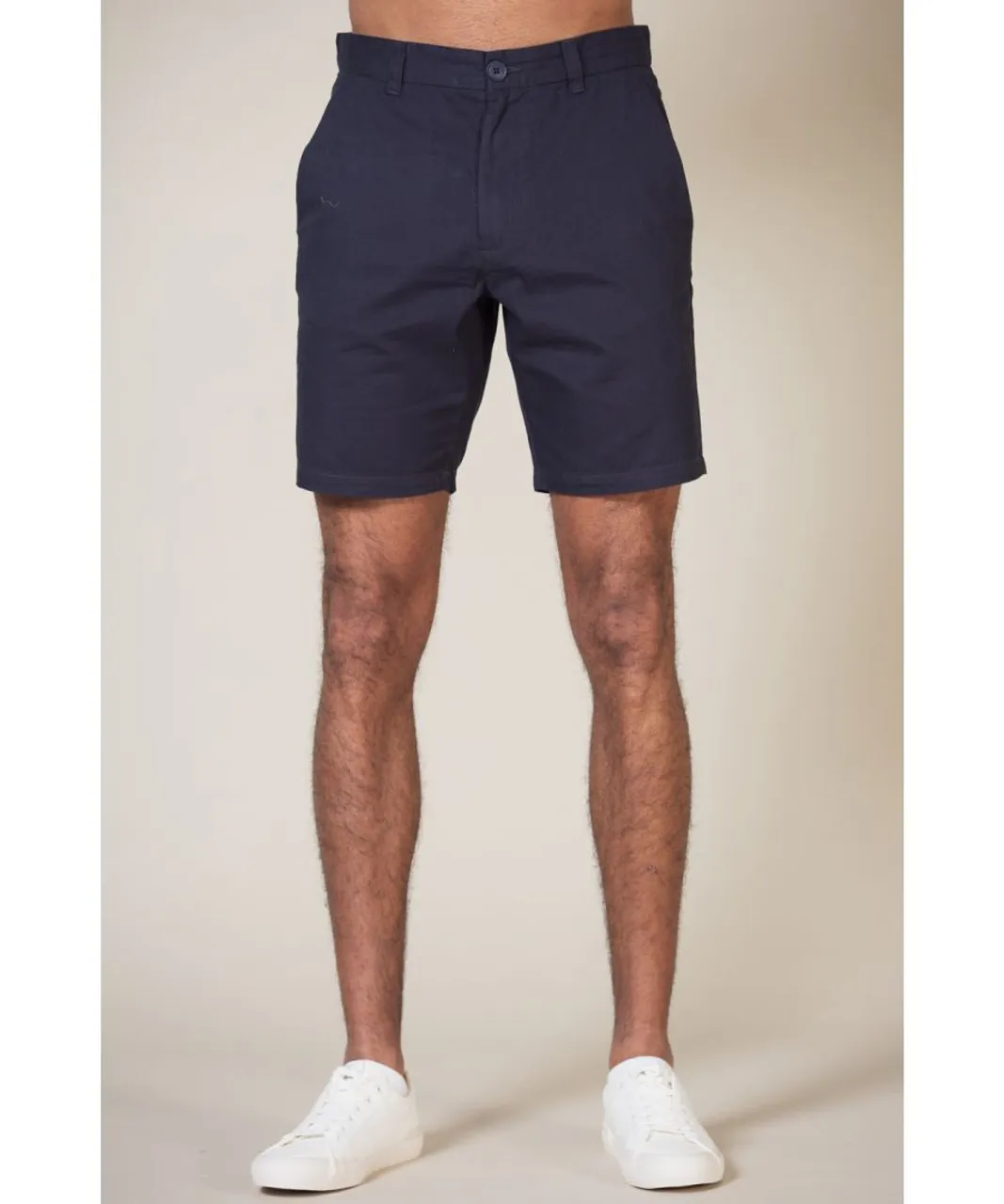 French Connection Mens Navy 2 Pack Cotton Chino Shorts