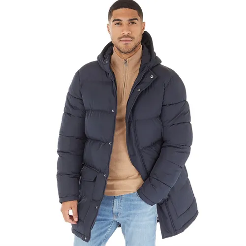 French Connection Mens Parka Row Marine