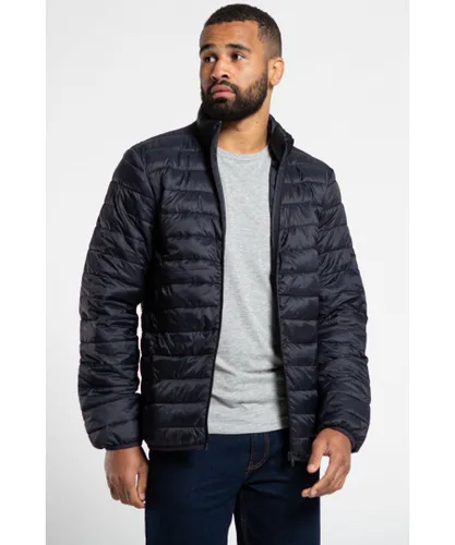 French Connection Mens Superlight Funnel Puffer Jacket - Navy Polyamide