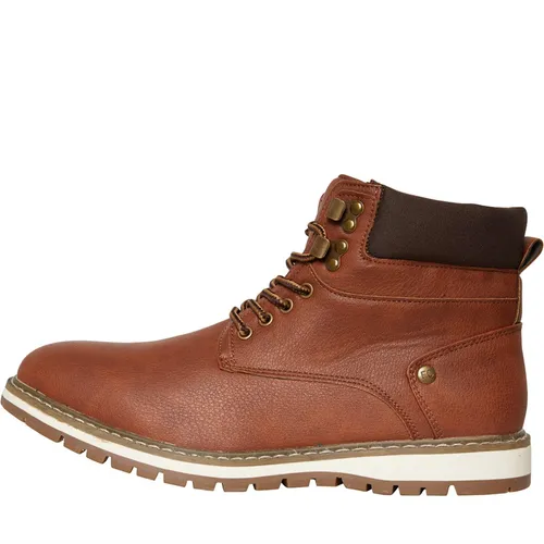 French Connection Mens Worker Boots Conker