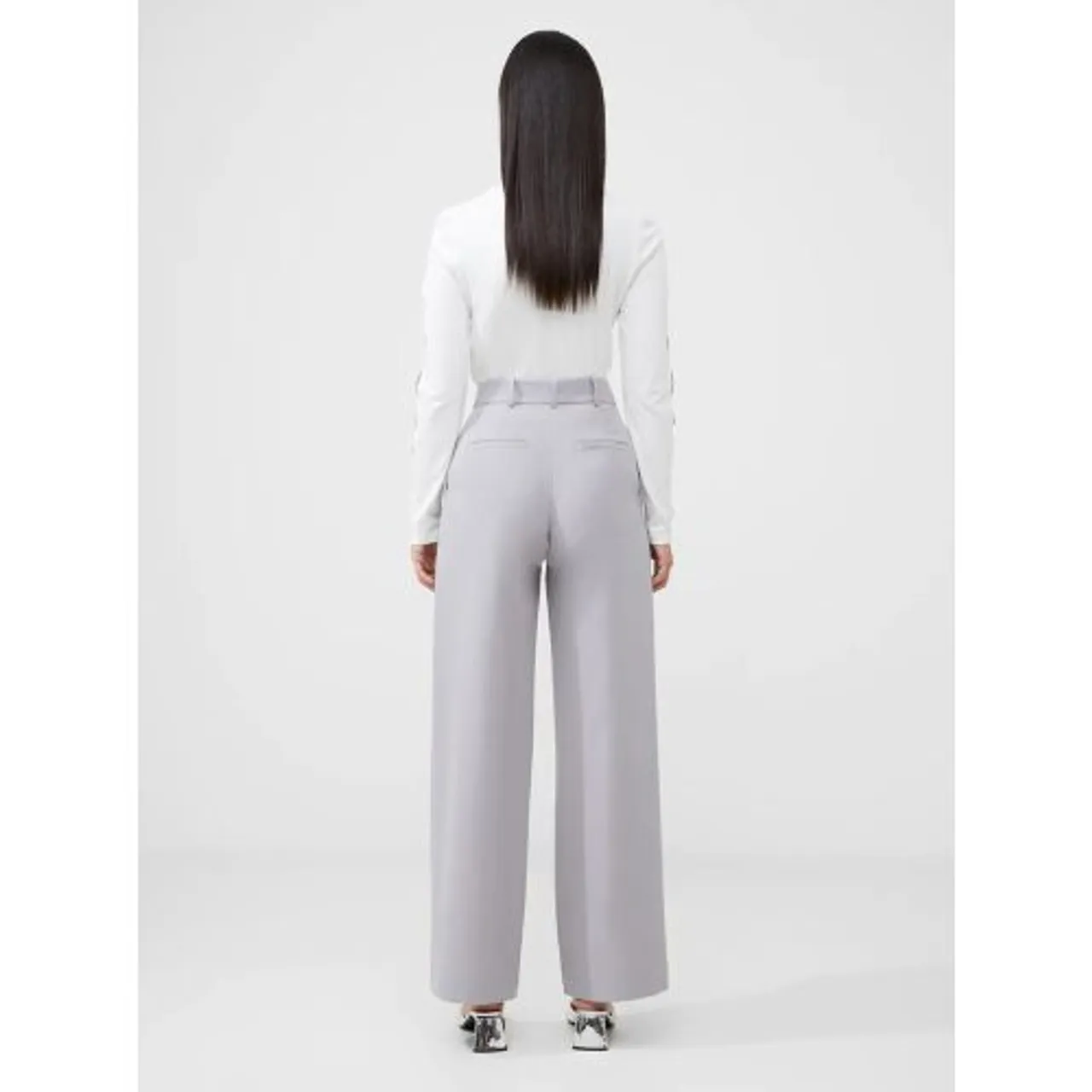 French Connection Womens Alloy Echo Crepe Trouser