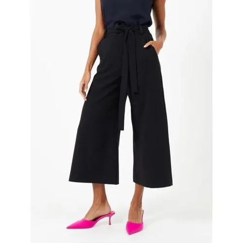 French Connection Womens Black Whisper Belted Trouser