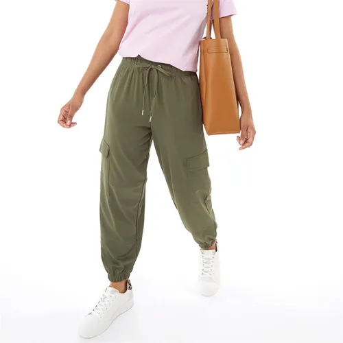 French Connection Womens Cargo Joggers Olive