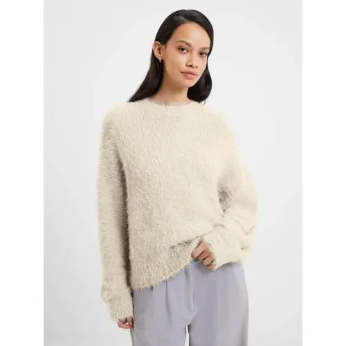 French Connection Womens Classic Cream        Meena Fluffy Boat Jumper