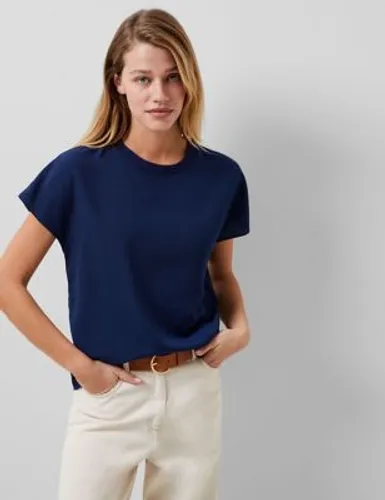 French Connection Womens Crew Neck Top - XS - Navy, Navy