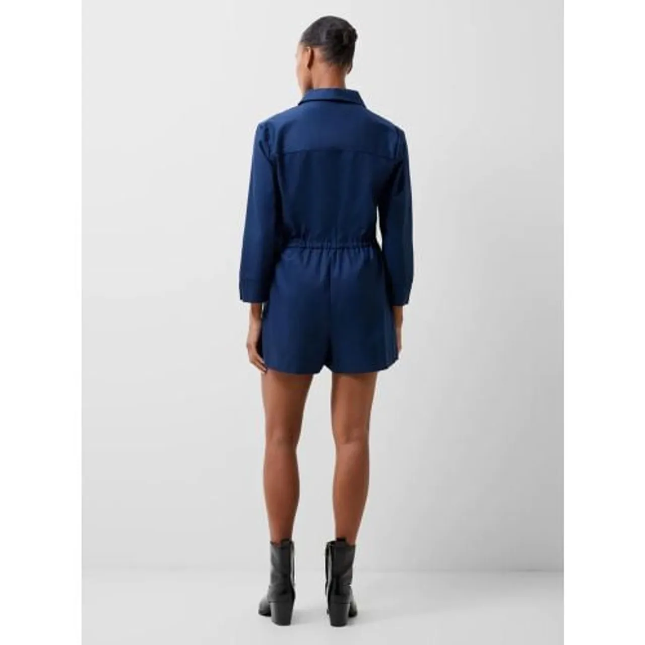 French Connection Womens Midnight Blue Bodie Blend Playsuit
