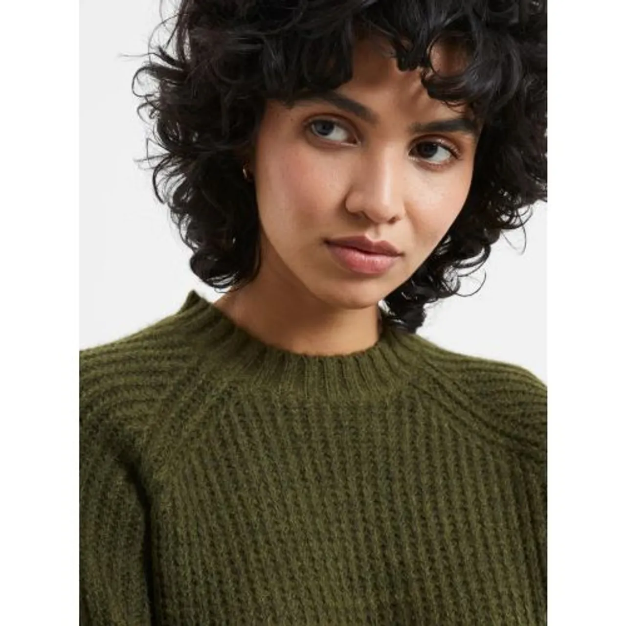 French Connection Womens Olive Night Jika Jumper