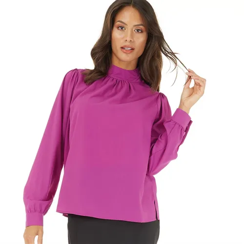 French Connection Womens Turtle Button Top Aurora Purple