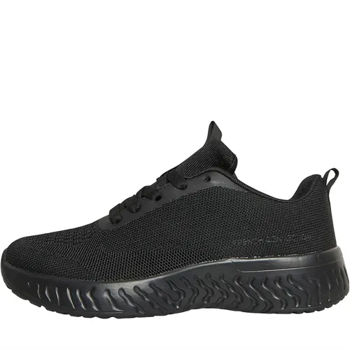 French Connection Womens V5 Lace Trainers Black Mono
