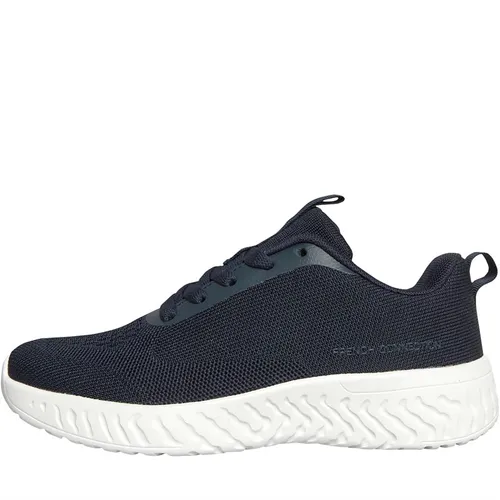 French Connection Womens V5 Lace Trainers Navy/White