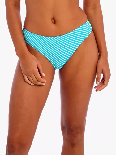 Freya Jewel Cove Stripe Bikini Bottoms, Turquoise/Multi - Turquoise/Multi - Female