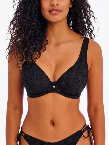 Freya Nomad Nights Crochet Underwired Bikini Top, Black - Black - Female