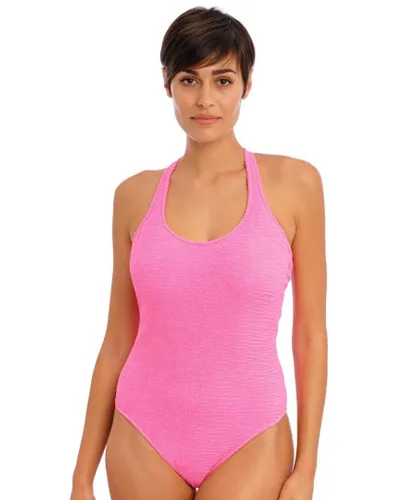 Freya Womens 203842 Ibiza Waves Underwired Swimsuit - Pink Elastane