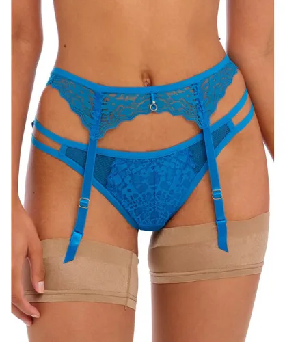 Freya Womens 400191 Temptress Suspender Belt - Blue Elastane