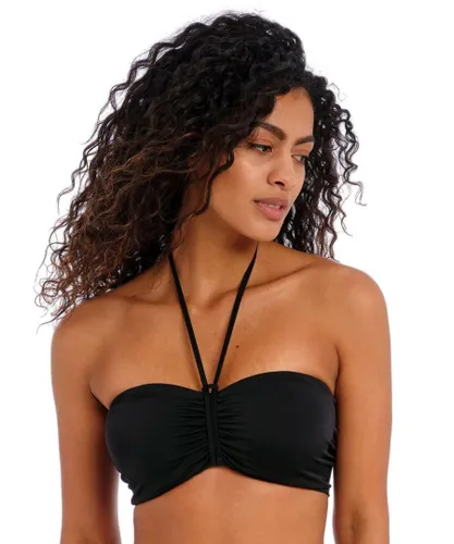 Freya Womens 7233 Jewel Cove Underwired Bandeau Bikini Top - Black Elastane