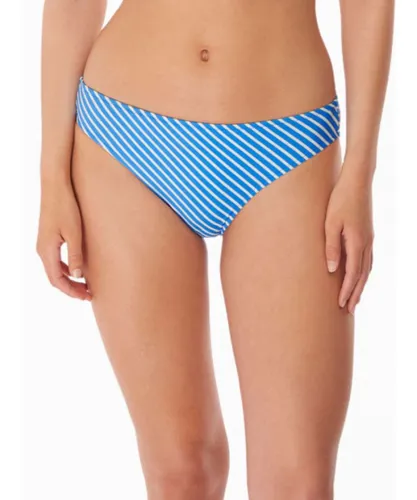Freya Womens Beach Hut Bikini Brief - Blue Polyamide