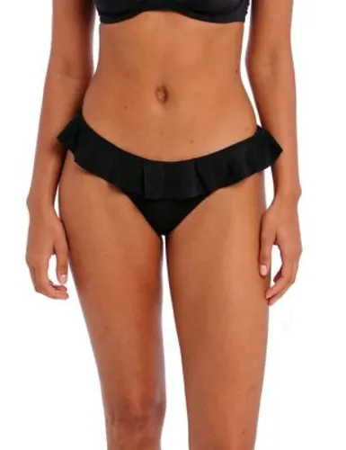 Freya Womens Jewel Cove Brazilian Bikini Bottoms - Black, Black,Blue