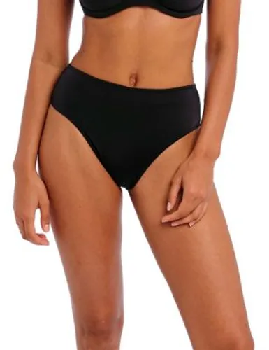 Freya Womens Jewel Cove High Waisted Bikini Bottoms - XS - Black, Black,Blue