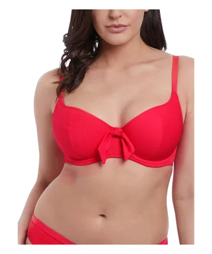 Freya Womens Nouveau Sweetheart Bikini Top - Red Polyamide