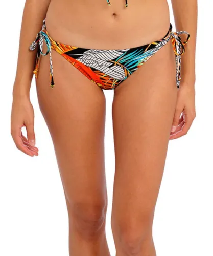 Freya Womens Samba Nights Tie Side Bikini Brief - Orange Polyamide