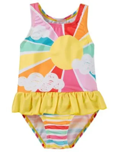 Frugi Girls Sunshine Swimsuit (0-4 Yrs) - 18-24 - Multi, Multi