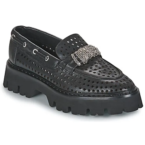Fru.it  8152-999-ANFIBIO-NERO-NIKEL  women's Loafers / Casual Shoes in Black