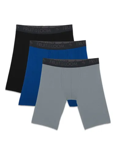 Fruit of the Loom Men's Breathable Boxer Briefs