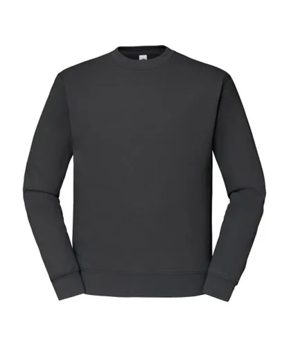 Fruit of the Loom Mens Classic 80/20 Set-in Sweatshirt (Light Graphite) - Grey