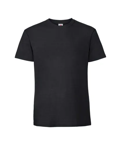 Fruit of the Loom Mens Iconic Premium Ringspun Cotton T-Shirt (Black)