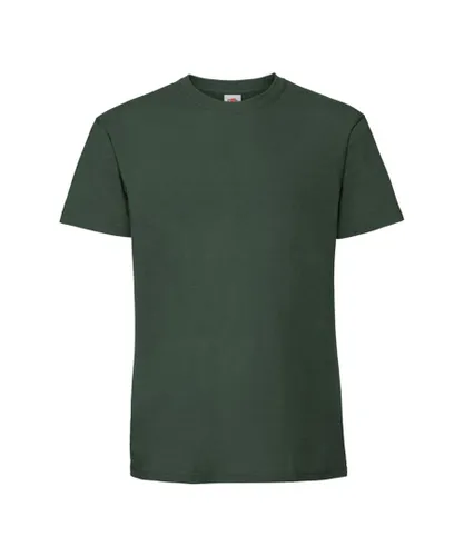 Fruit of the Loom Mens Iconic Premium Ringspun Cotton T-Shirt (Bottle Green)