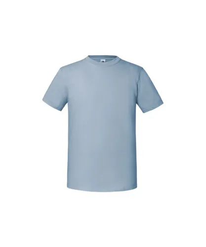Fruit of the Loom Mens Iconic Premium Ringspun Cotton T-Shirt (Mineral Blue)