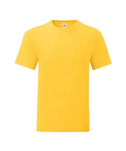 Fruit of the Loom Mens Iconic Premium Ringspun Cotton T-Shirt (Sunflower) - Yellow