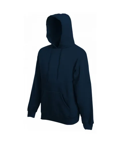 Fruit of the Loom Mens Premium 70/30 Hooded Sweatshirt / Hoodie (Deep Navy)
