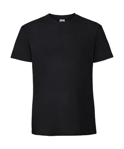 Fruit of the Loom Mens Ringspun Premium Tshirt - Black