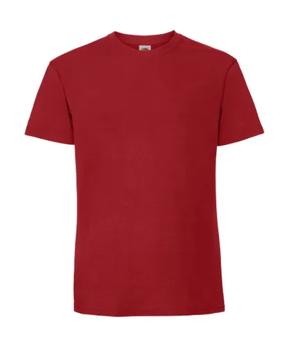Fruit of the Loom Mens Ringspun Premium Tshirt - Red